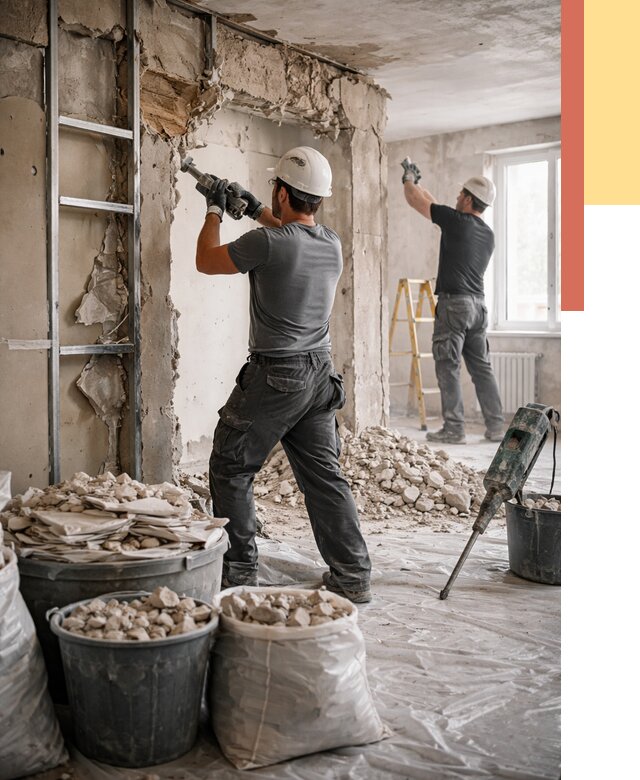 Демонтажные работы в Владивостоке от 2745 руб. — услуги и цена под ключ | ОТДЕЛОЧНИК-Влд