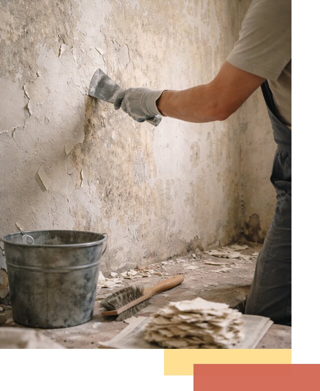 Удаление старой краски со стен в Владивостоке качественно и быстро