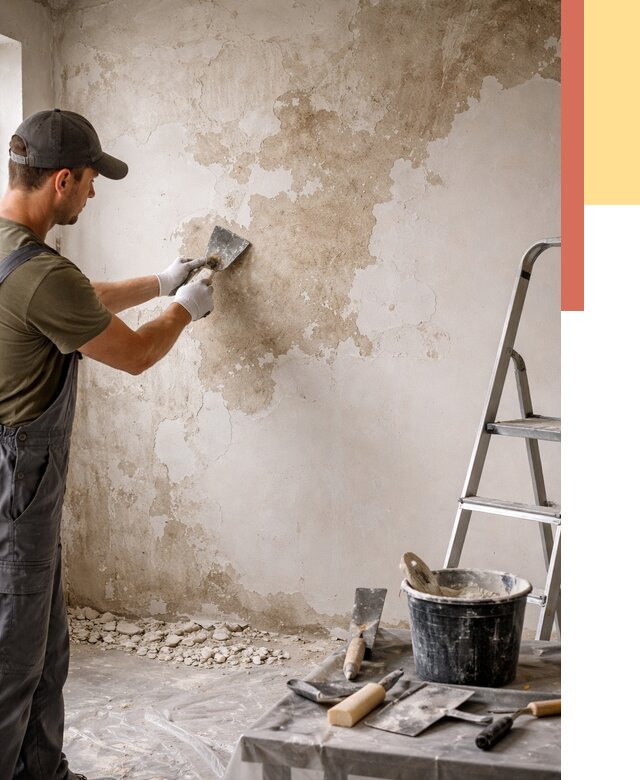 Снятие старой шпаклевки в Владивостоке от 1881 руб. — быстро и недорого | ОТДЕЛОЧНИК-Влд