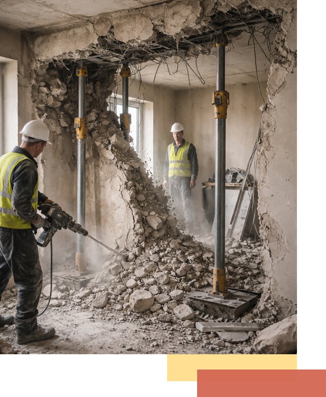 Снос несущих стен в Владивостоке с гарантией безопасности и качества