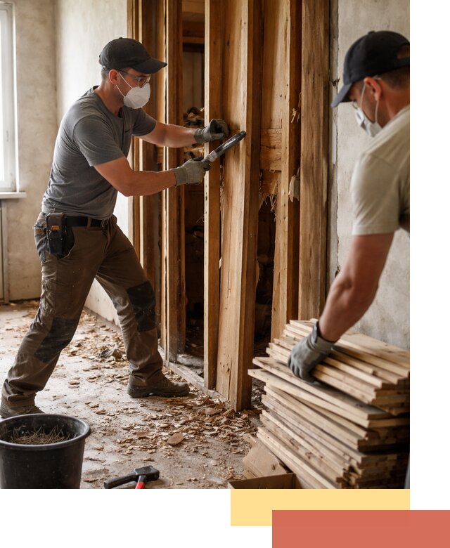 Демонтаж деревянных перегородок в Владивостоке быстро и аккуратно