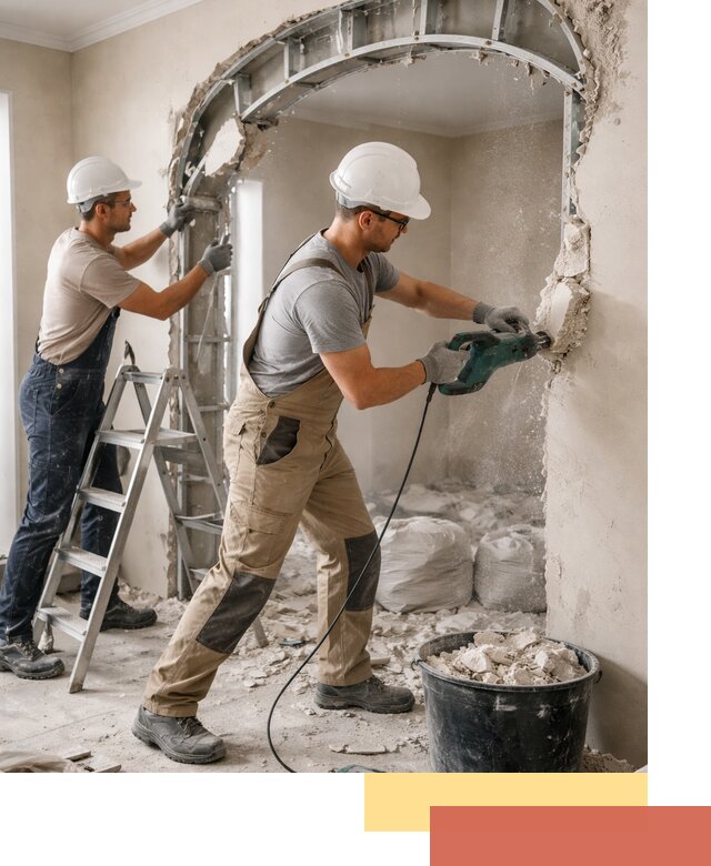 Демонтаж гипсокартонной арки в Владивостоке быстро и аккуратно