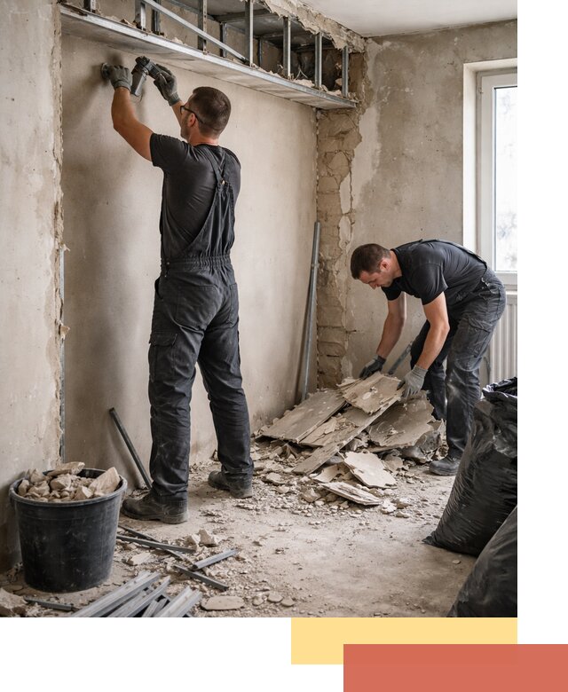 Демонтаж короба из гипсокартона в Владивостоке быстро и аккуратно