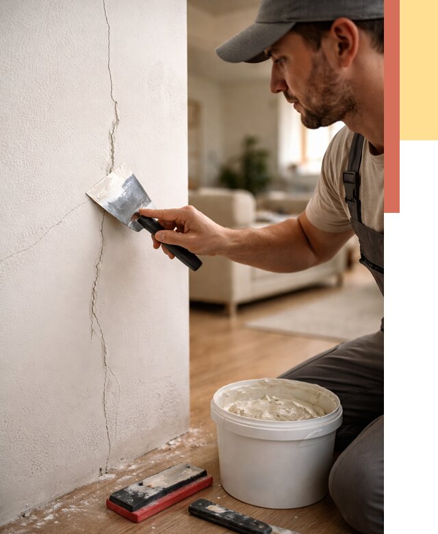 Заделка трещин и сколов в Владивостоке от 2491 руб. — быстро и недорого | ОТДЕЛОЧНИК-Влд