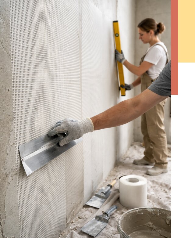 Армирование стен стеклосеткой в Владивостоке от 3253 руб. под ключ | ОТДЕЛОЧНИК-Влд