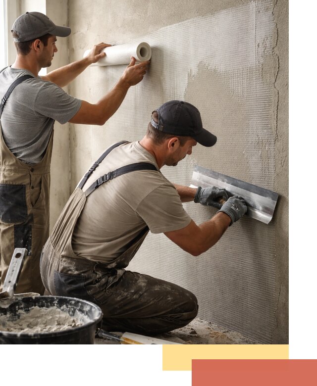 Армирование стен стеклосеткой в Владивостоке для прочной отделки