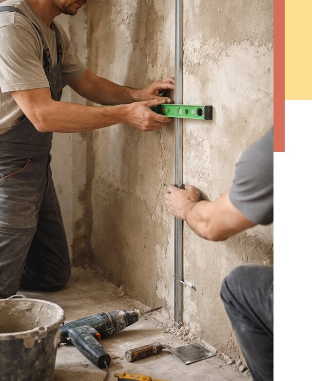 Установка штукатурных маяков в Владивостоке от 7116 руб. — быстро и недорого | ОТДЕЛОЧНИК-Влд