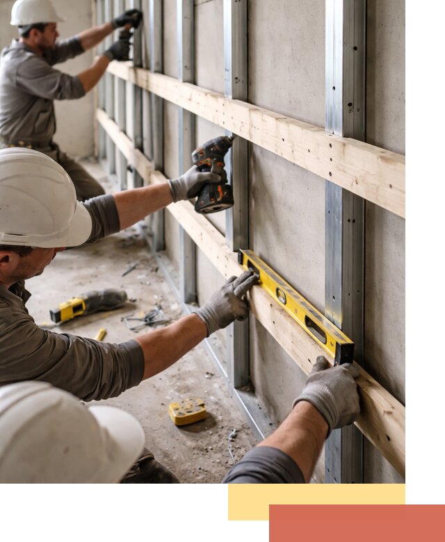 Устройство обрешетки под панели в Владивостоке