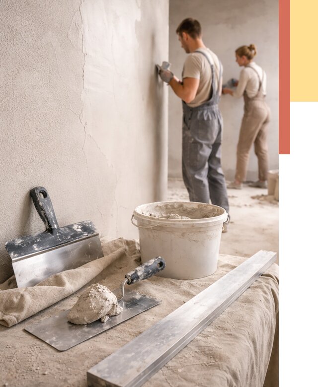 Штукатурка стен гипсовая в Владивостоке от 4575 руб/м2 — быстро и недорого | ОТДЕЛОЧНИК-Влд