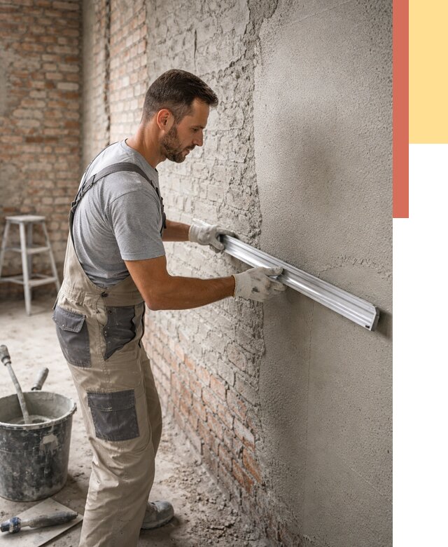 Штукатурка кирпичных стен в Владивостоке от 4575 руб/м2 — быстро и недорого | ОТДЕЛОЧНИК-Влд