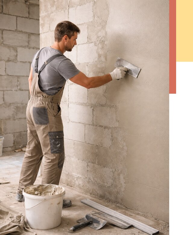 Штукатурка стен из газобетона в Владивостоке от 2135 руб./м2 — быстро и недорого | ОТДЕЛОЧНИК-Влд