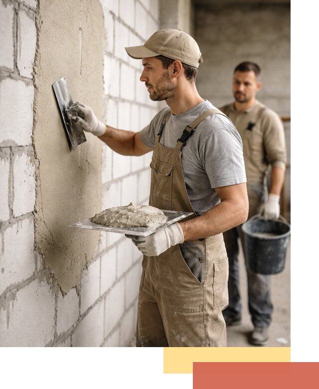 Штукатурка стен из газобетона в Владивостоке под ключ