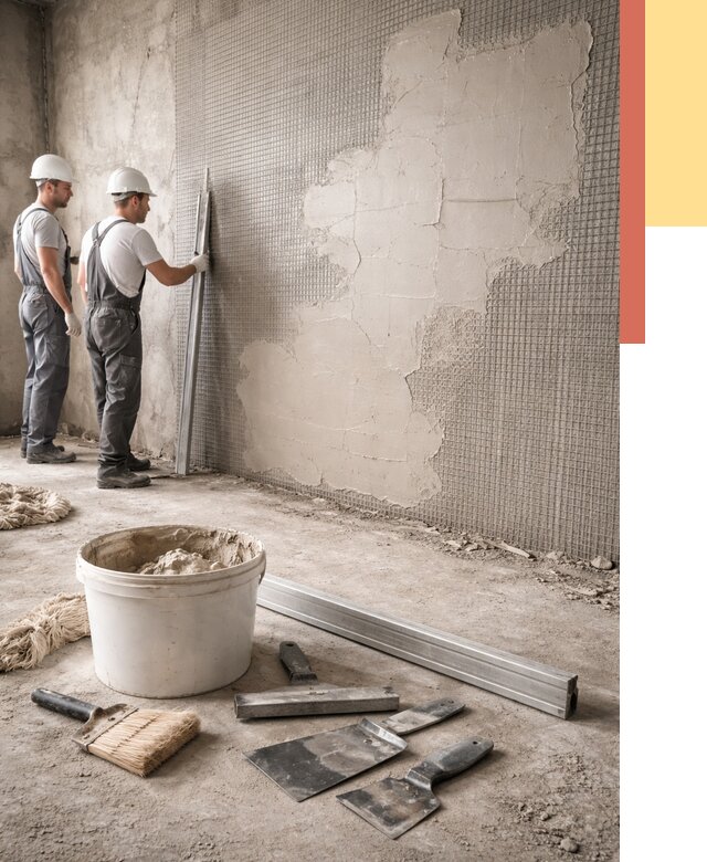 Штукатурка стен по сетке в Владивостоке от 5591 руб./м2 — быстро и недорого | ОТДЕЛОЧНИК-Влд