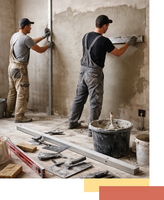 Профессиональная штукатурка стен под плитку в Владивостоке