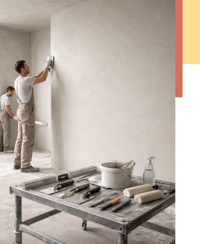 Штукатурка стен под покраску в Владивостоке от 4575 руб./м² — качественно и недорого | ОТДЕЛОЧНИК-Влд