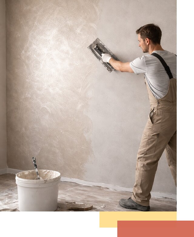 Декоративная штукатурка «Мокрый шелк» под ключ в Владивостоке