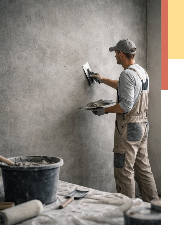 Декоративная штукатурка под бетон в Владивостоке от 2542 руб./м² — нанесение под ключ | ОТДЕЛОЧНИК-Влд