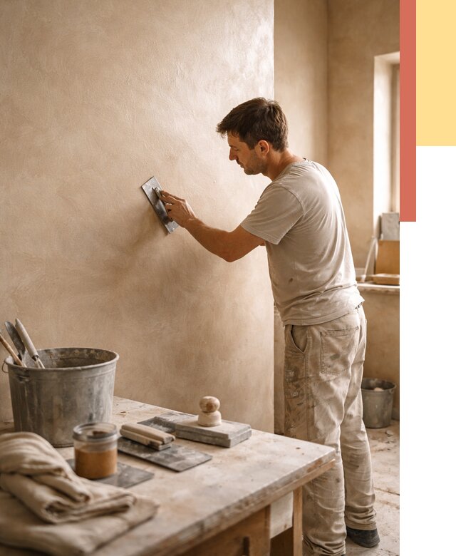 Марокканская штукатурка таделакт в Владивостоке под ключ от 4270 руб. | ОТДЕЛОЧНИК-Влд