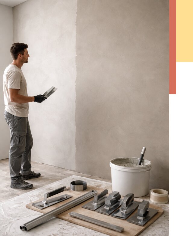 Нанесение микроцемента на стены в Владивостоке от 3253 руб./м2 под ключ | ОТДЕЛОЧНИК-Влд