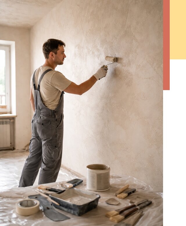 Нанесение лессирующей краски по декоративке в Владивостоке от 1779 руб. | ОТДЕЛОЧНИК-Влд