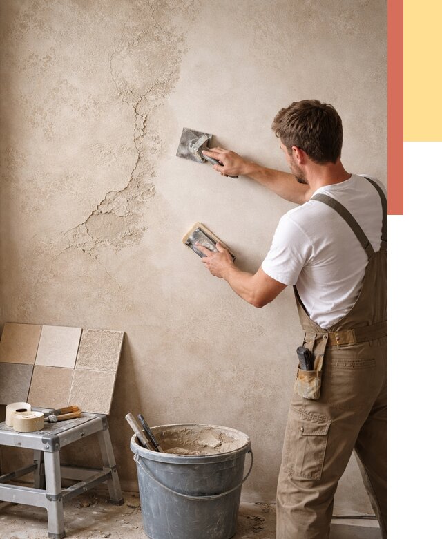 Ремонт декоративной штукатурки в Владивостоке от 4575 руб. под ключ | ОТДЕЛОЧНИК-Влд