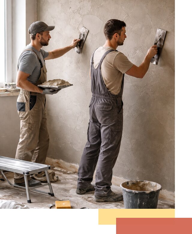 Ремонт декоративной штукатурки и восстановление фактуры в Владивостоке