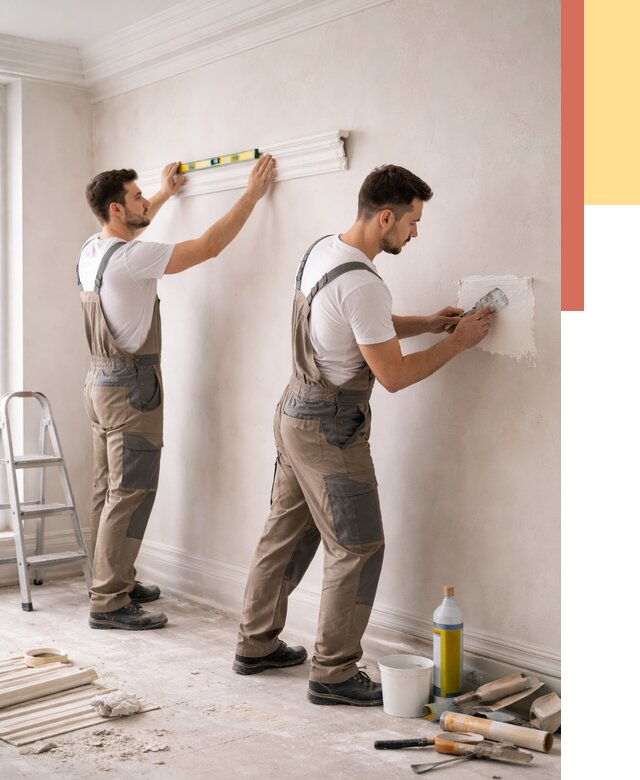 Монтаж лепнины на стены в Владивостоке от 4575 руб. — недорого, быстро | ОТДЕЛОЧНИК-Влд