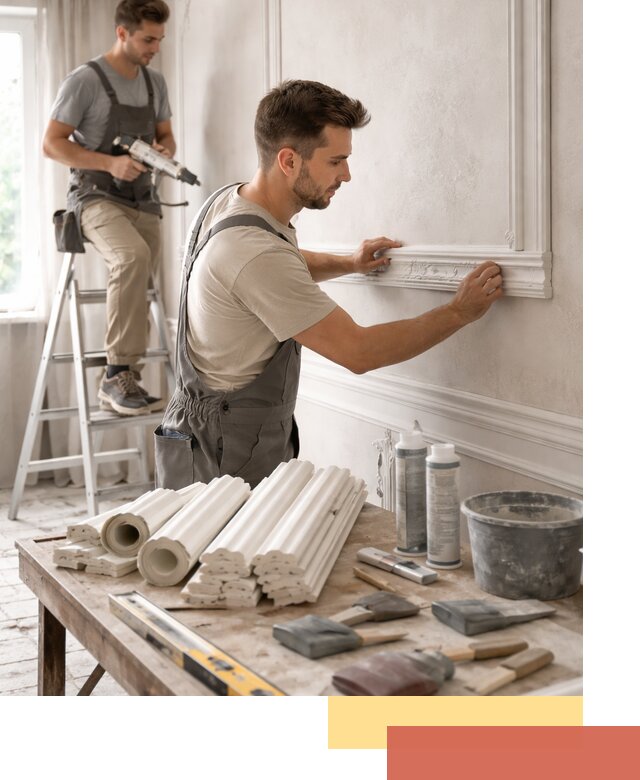 Монтаж лепнины на стены в Владивостоке профессионально и качественно