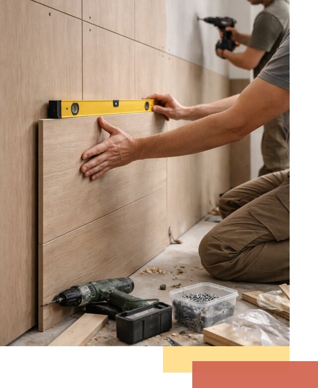 Профессиональный монтаж МДФ панелей на стены в Владивостоке