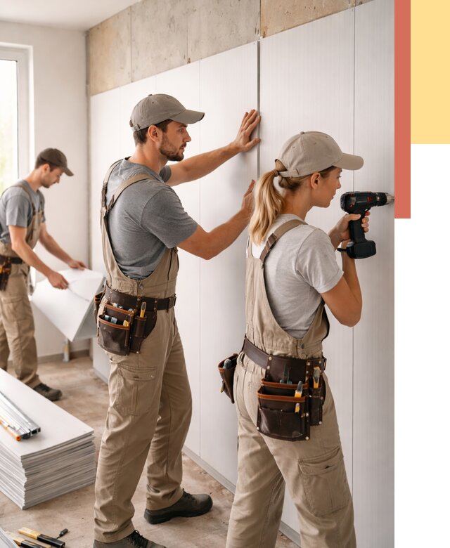 Монтаж ПВХ панелей на стены в Владивостоке от 457 руб/м2 — быстро и недорого | ОТДЕЛОЧНИК-Влд