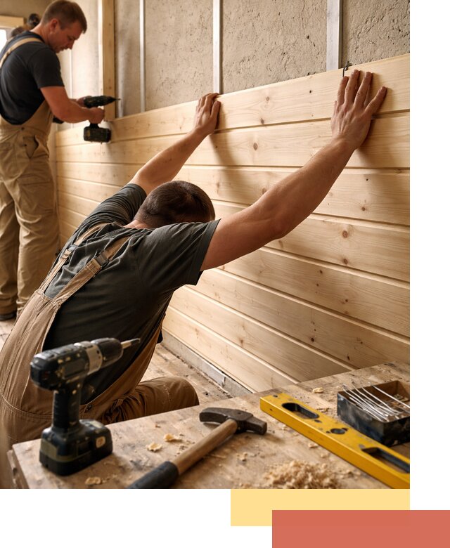 Монтаж деревянной вагонки на стены в Владивостоке быстро и качественно