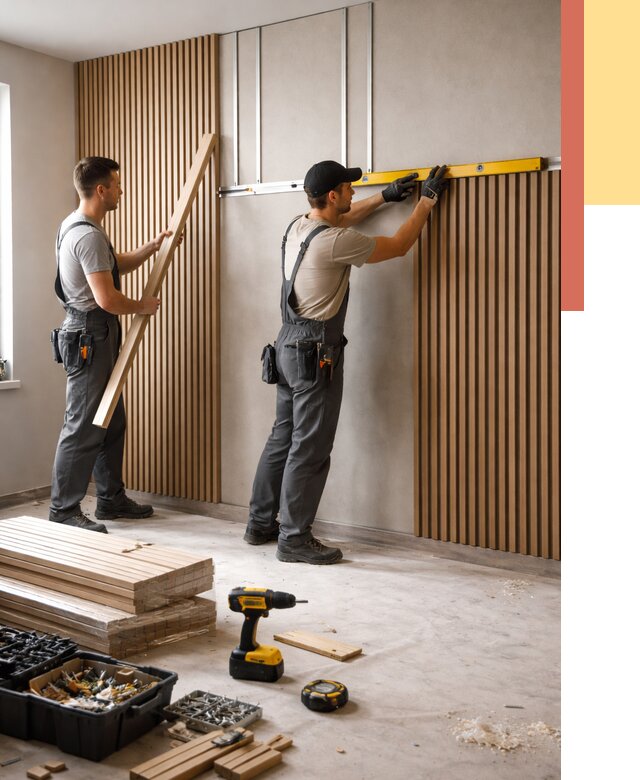 Монтаж реечных панелей на стены в Владивостоке от 1220 руб. — быстро и недорого | ОТДЕЛОЧНИК-Влд