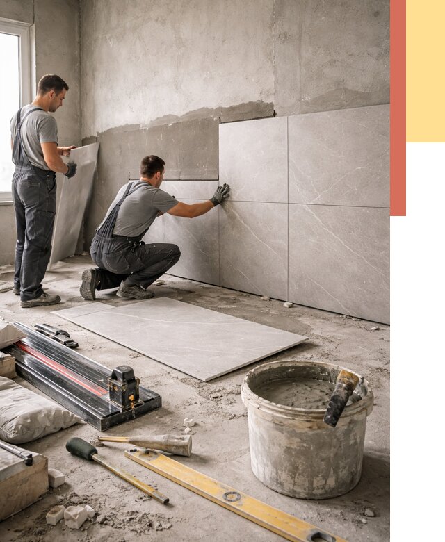 Облицовка стен керамогранитом в Владивостоке от 4270 руб./м² — услуги под ключ | ОТДЕЛОЧНИК-Влд