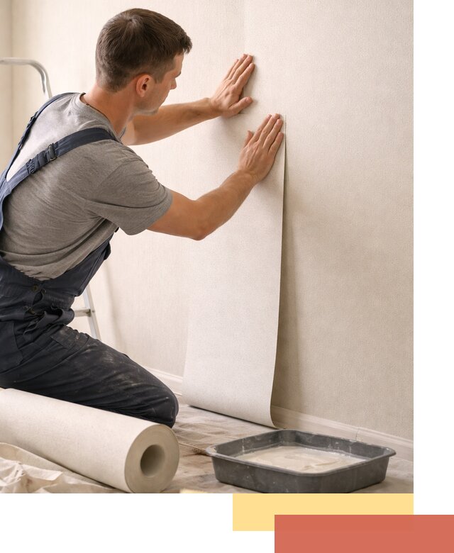 Поклейка флизелиновых обоев в Владивостоке качественно и быстро