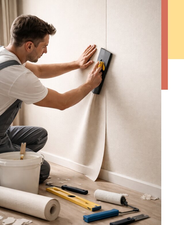 Поклейка виниловых обоев в Владивостоке от 4575 руб. | Быстро и недорого — ОТДЕЛОЧНИК-Влд