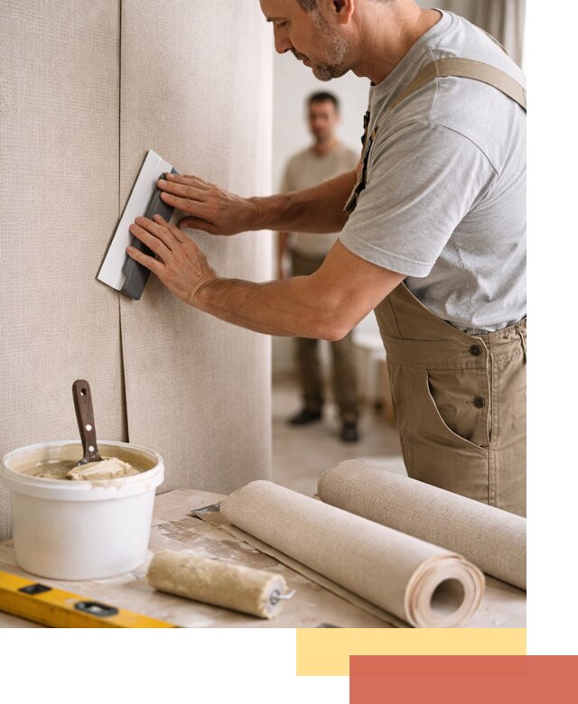 Поклейка текстильных обоев в Владивостоке профессионально и аккуратно