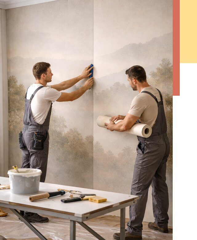 Поклейка фотообоев в Владивостоке от 8641 руб/м² — быстро и недорого | ОТДЕЛОЧНИК-Влд