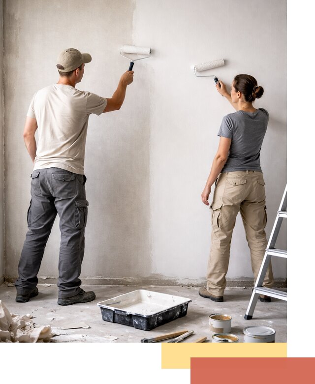 Окраска стен по стеклохолсту в Владивостоке качественно и долговечно