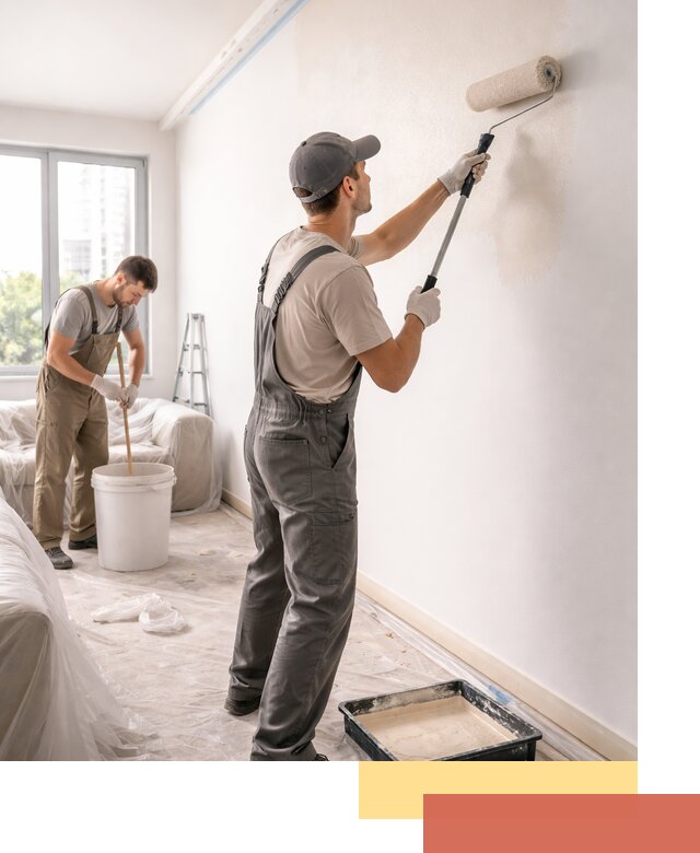 Покраска стен в офисе в Владивостоке — быстрый и качественный ремонт