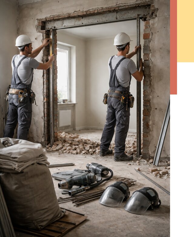 Расширение дверного проема в Владивостоке от 12708 руб. под ключ | ОТДЕЛОЧНИК-Влд