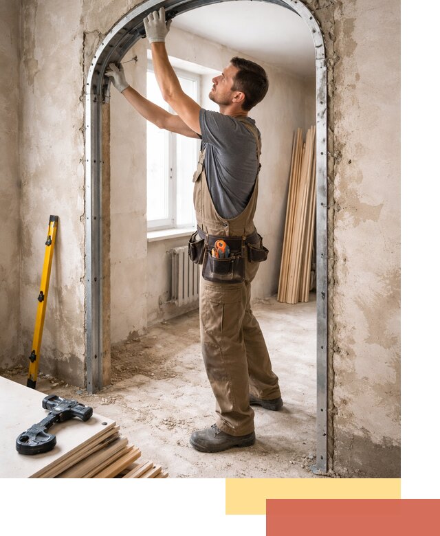 Устройство арочного проема в Владивостоке под ключ