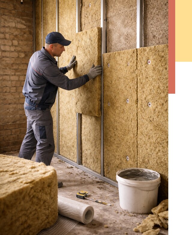 Утепление стен минватой в Владивостоке от 1372 руб./м2 — недорого и быстро | ОТДЕЛОЧНИК-Влд