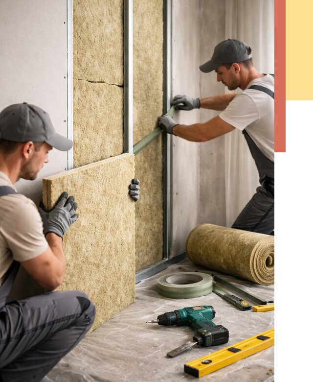 Шумоизоляция стен в Владивостоке под ключ от 1881 руб. | ОТДЕЛОЧНИК-Влд