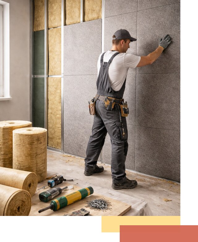 Профессиональная шумоизоляция стен в Владивостоке для квартиры и офиса