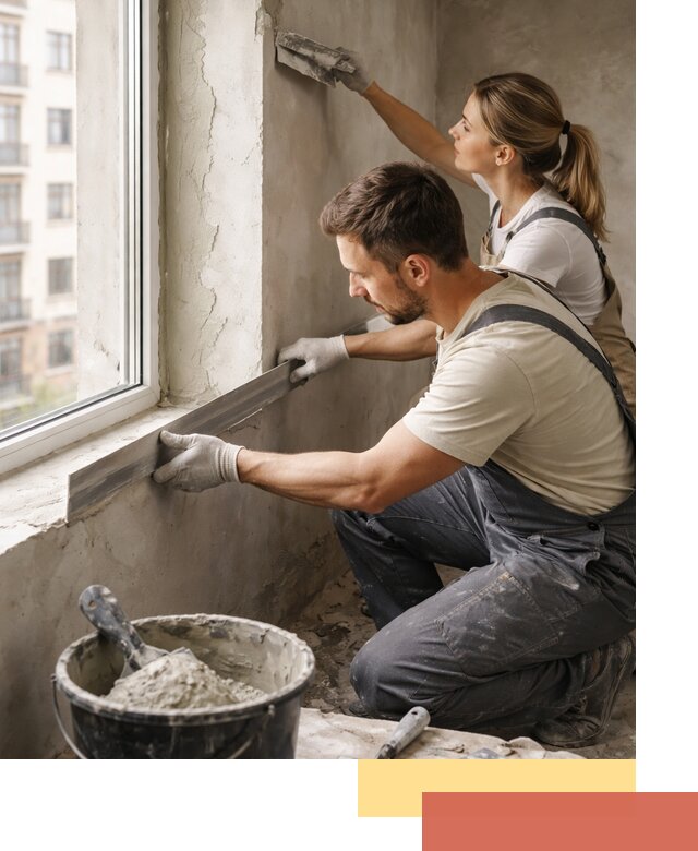 Штукатурка откосов дверей и окон профессионально в Владивостоке