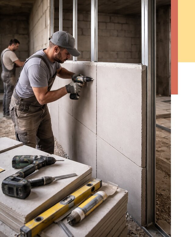 Кладка влагостойких перегородок ПГП в Владивостоке от 1220 руб. под ключ | ОТДЕЛОЧНИК-Влд