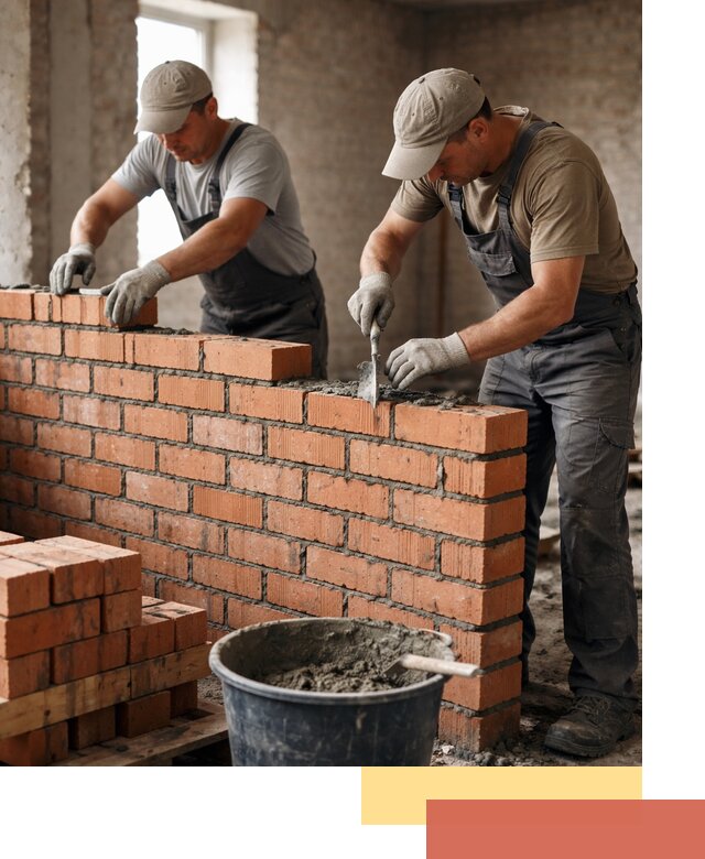 Кладка кирпичных перегородок под ключ в Владивостоке