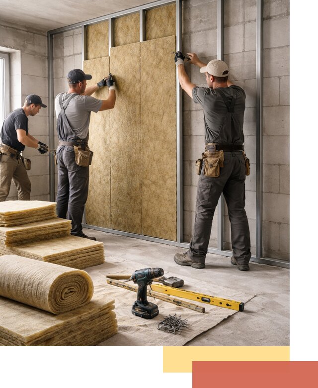 Шумоизоляция перегородок из блоков в Владивостоке — монтаж и защита шумоизоляцией