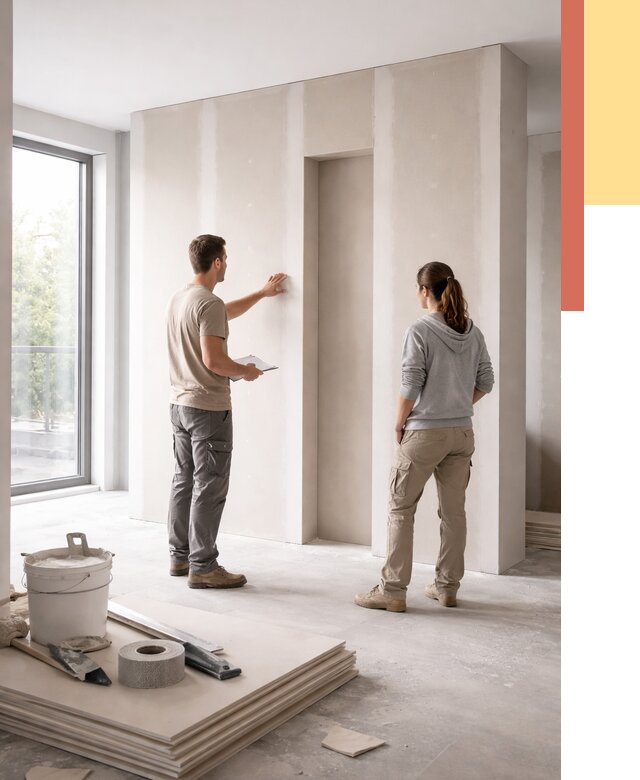 Зонирующая перегородка из гипсокартона в Владивостоке от 2846 руб. под ключ | ОТДЕЛОЧНИК-Влд