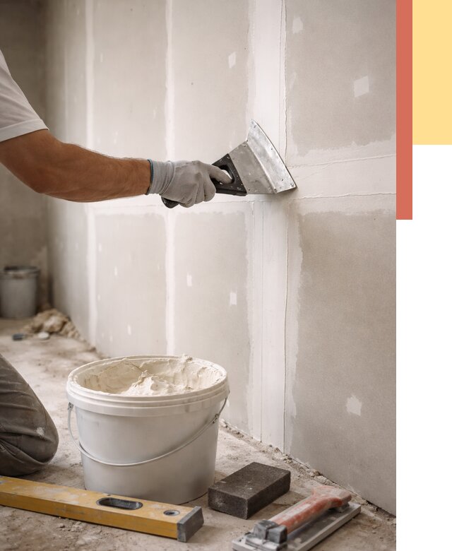 Шпаклевка перегородок из гипсокартона в Владивостоке от 2542 руб. — услуги ОТДЕЛОЧНИК-Влд